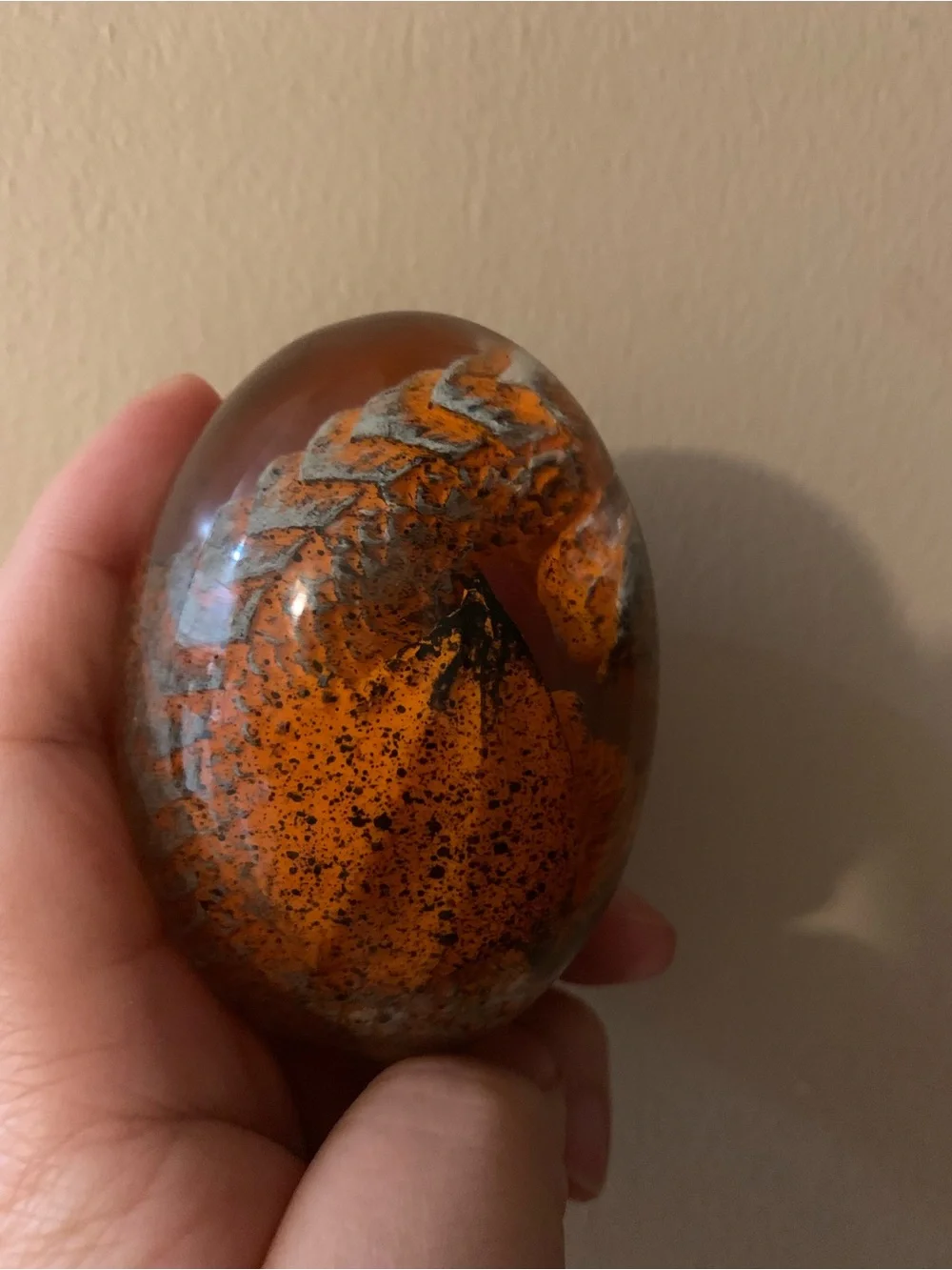 Green Dragon Resin Egg Décor for Reptile Lovers